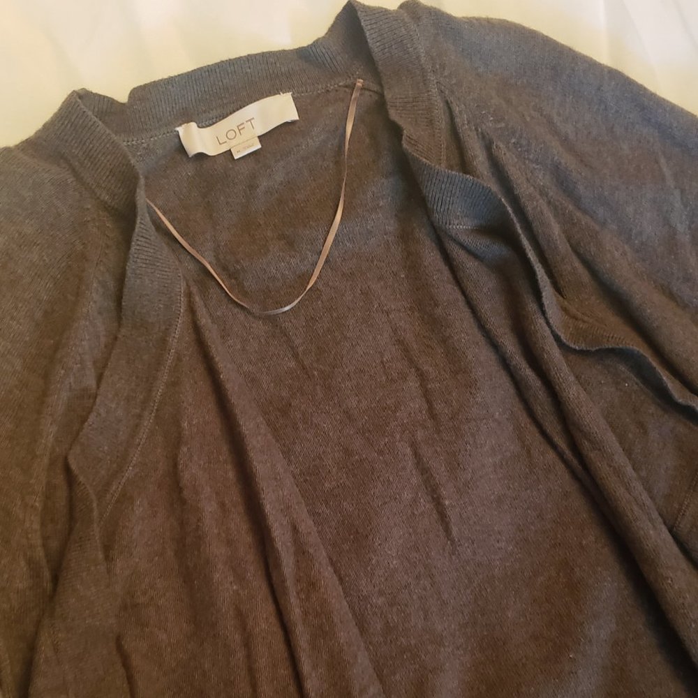 Loft dark green cardigan